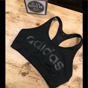NWOT black Adidas climalite sports bra